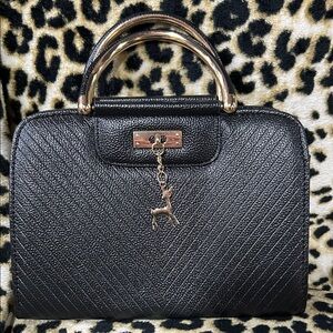 Styli Black Deer Pendant Purse - New- comes in a sugar skull dust cover bag